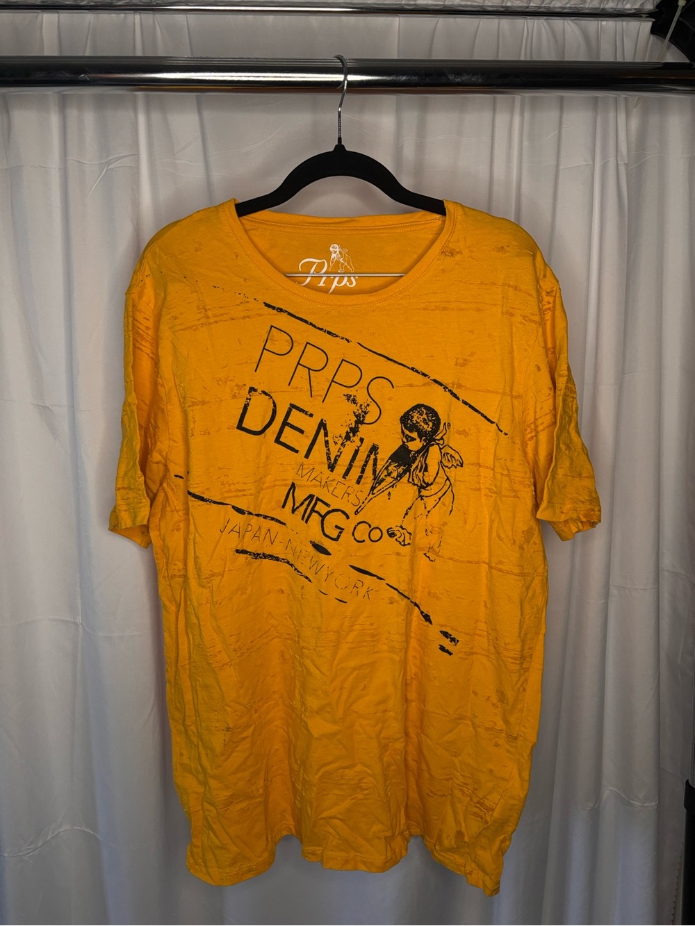 PRPS Denim Men's Yellow Graphic Tee